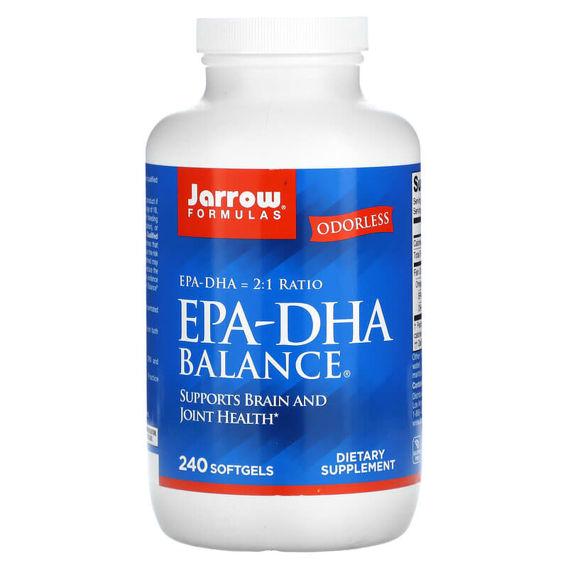 Jarrow Formulas EPA-DHA Balance 240 viên nang mềm 10 jarrow formulas epa dha balance 240 softgels 7929 790011160397
