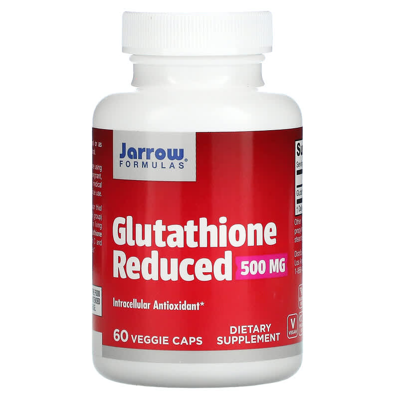 Jarrow Formulas Glutathione Reduced 500 mg 60 viên chay 10 jarrow formulas glutathione reduced 500 mg 60 veggie caps 355 790011150398