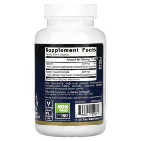 Thành phần vi chất của Jarrow Formulas IP6 Inositol Hexaphosphate 120 Veggie Caps 790011200116