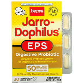 Thực phẩm bổ sung Jarrow Formulas Jarro-Dophilus EPS 50 Billion 30 Enteroguard Veggie Caps 790011030713