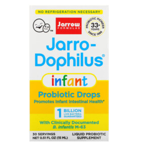 Thực phẩm bổ sung Jarrow Formulas Jarro-Dophilus Infant Probiotics Drops 1 Billion 0.51 fl oz (15 ml) 790011030140