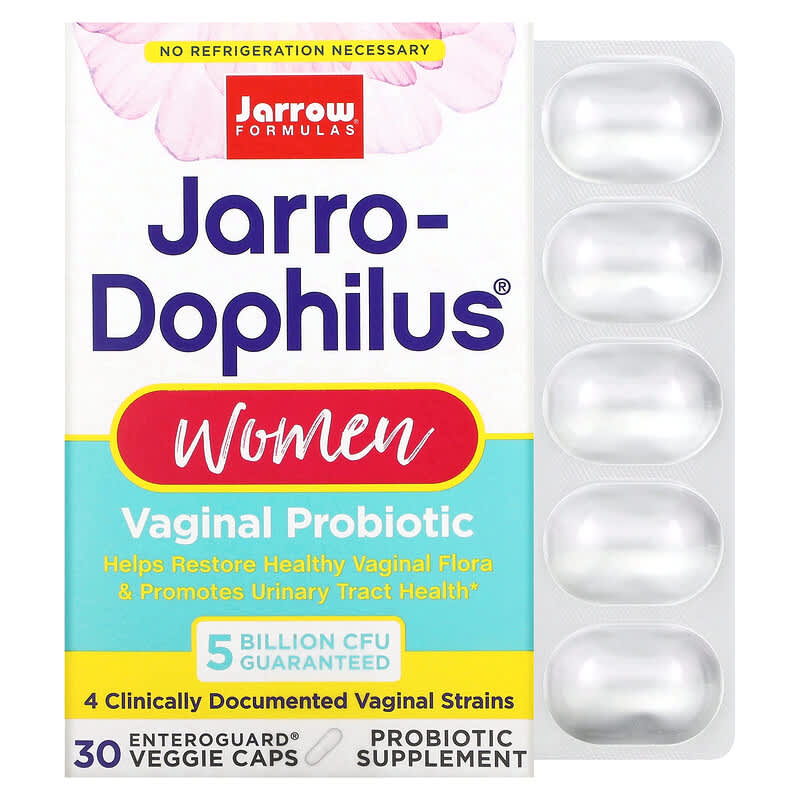 Probiotic phụ nữ Jarrow Formulas Jarro-Dophilus 5 tỷ 30 viên thực vật 10 jarrow formulas jarro dophilus vaginal probiotic women 5 billion 30 veggie caps 72630 790011030515
