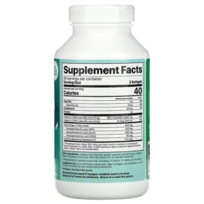 Thành phần vi chất của Jigsaw Health Alaskan Cod Liver Oil 180 Softgels 876634001870