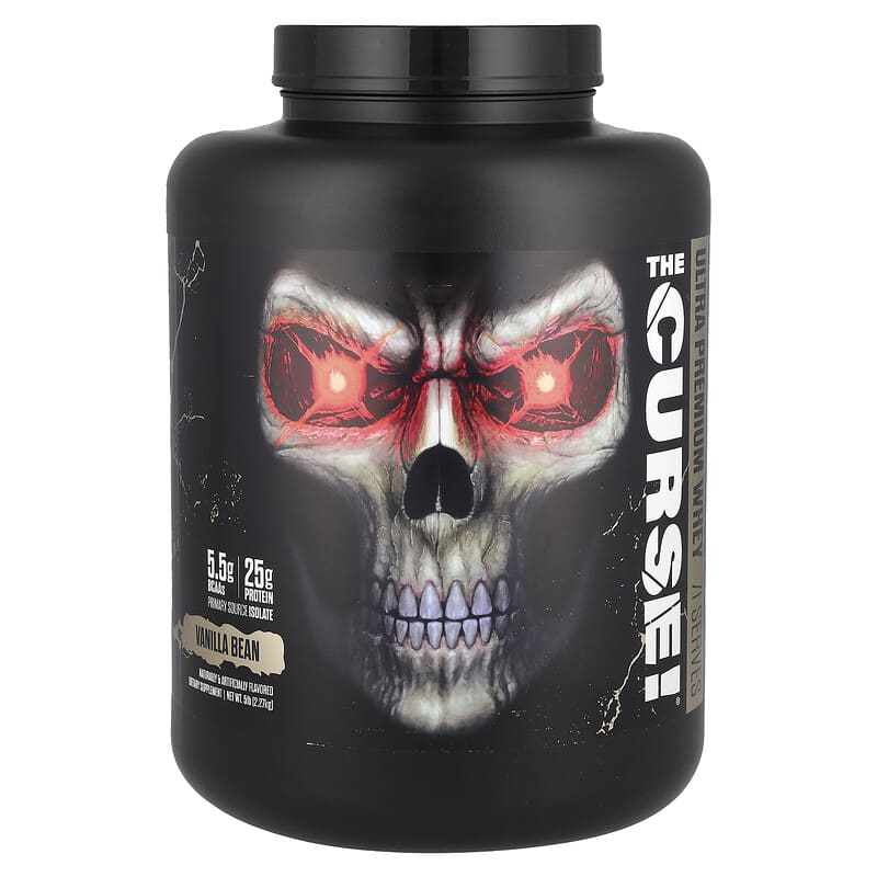 JNX Sports, The Curse!® Ultra Premium Whey, Vanilla Bean, 5 lb (2,27 kg) 810153600053