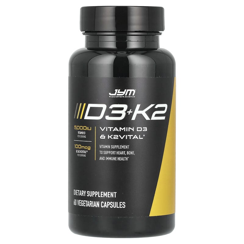 JYM Supplement Science, D3+K2, 60 viên chay 817047024766