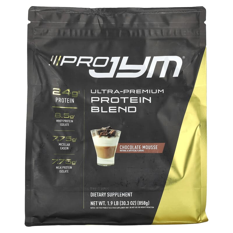 JYM Supplement Science, Pro JYM, Ultra-Premium Protein Blend, Chocolate Mousse, 1,9 lb (858 g) 817047024247