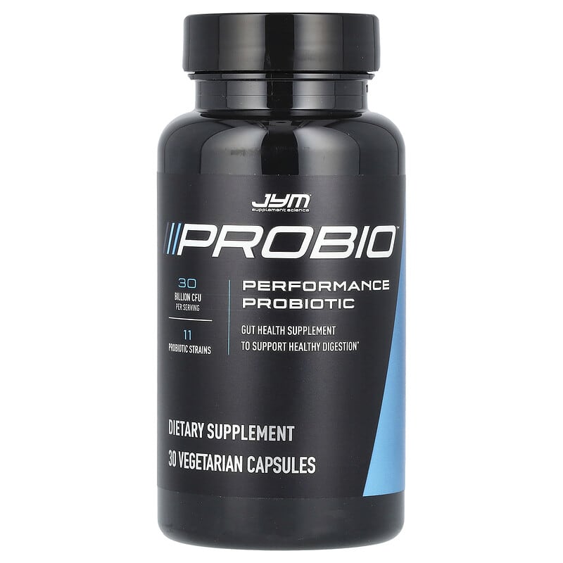 Probiotic Hiệu Suất JYM Supplement Science, 30 tỷ CFU, 30 viên chay 4 JYM Supplement Science, Probio, Performance Probiotic, 30 tỷ CFU, 30 viên chay 817047024599