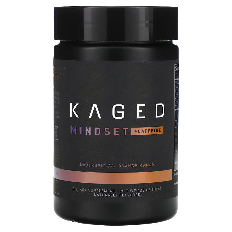 Kaged, Mindset + Caffeine, Orange Mango, 4,13 oz (117 g) 850028478967