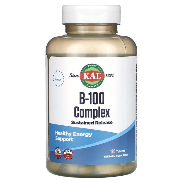 KAL B-100 Complex 120 viên 10 kal b 100 complex 120 tablets 121432 021245523123
