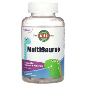 Thực phẩm bổ sung KAL Dinosaurs MultiSaurus Mixed Berry 90 Chewables 021245602125
