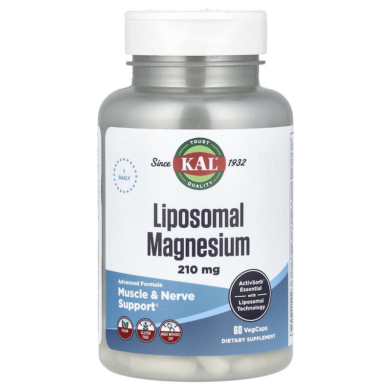 KAL Magie Liposomal 210 mg 60 viên 10 kal liposomal magnesium 210 mg 60 vegcaps 140470 021245481386