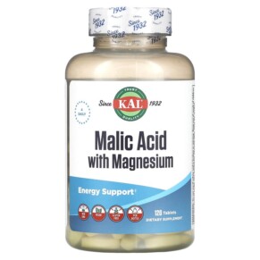 Thực phẩm bổ sung KAL Malic Acid with Magnesium 120 Tablets 021245745907