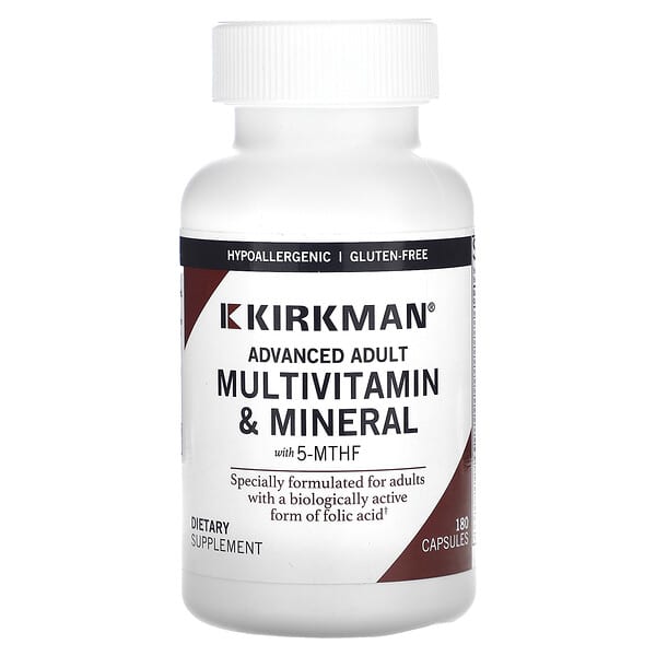 Kirkman Labs Advanced Adult Multivitamin & Minerals with 5-MTHF 180 viên 812325024179