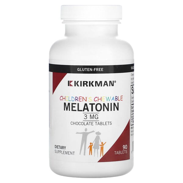 Kirkman Labs Children Chewable Melatonin Chocolate 3 mg 90 viên 10 kirkman labs children chewable melatonin chocolate 3 mg 90 tablets 127424 812325024223