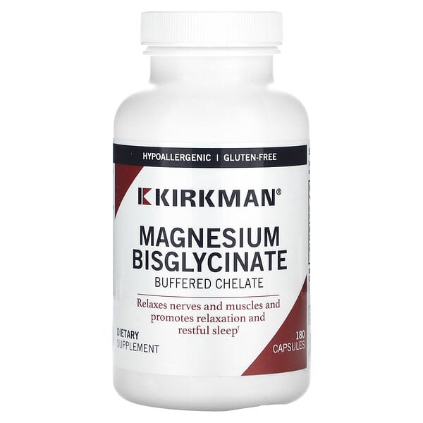 Kirkman Labs Magnesium Bisglycinate Buffered Chelate 180 viên 812325020836