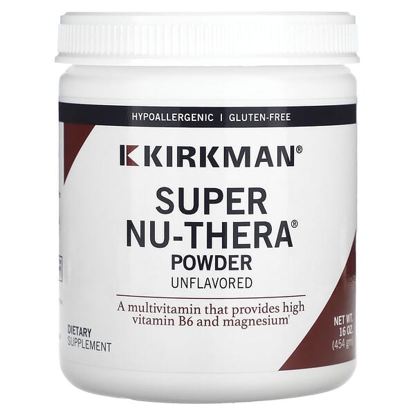 Kirkman Labs Super Nu-Thera Powder Unlflavored 16 oz 454 gm 10 kirkman labs super nu thera powder unlflavored 16 oz 454 gm 127460 812325021086