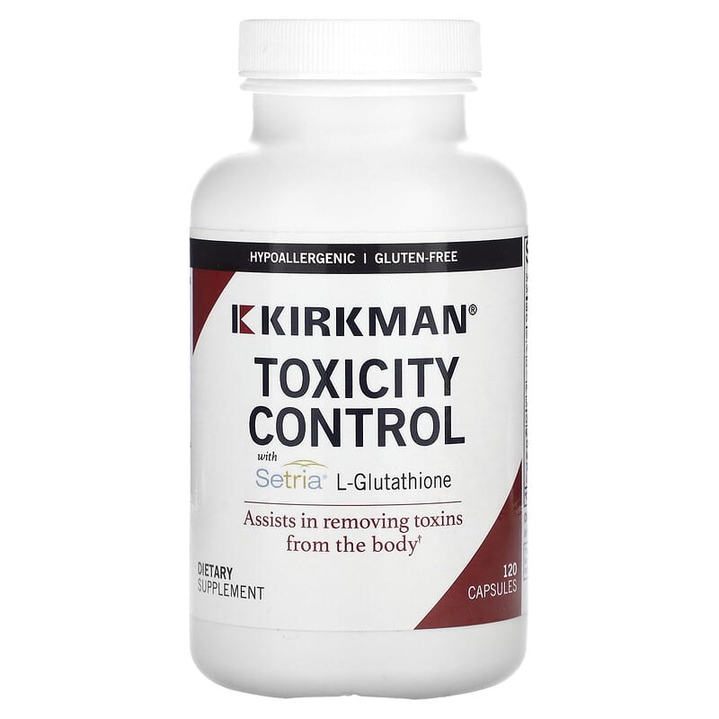 Kirkman Labs, Toxicity Control with Setria L-Glutathione, 120 viên 812325024452