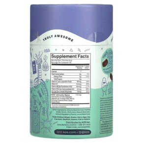 Thành phần vi chất của KOS Intense Defense Immunity Gummies Raspberry 30 Gummies 850015510311