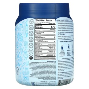 KOS Protein Thực Vật Hữu Cơ Với Blue Spirulina + Hỗn Hợp Tăng Cường Miễn Dịch Blueberry Muffin 1.3 lb (585 g) 3 Thành phần vi chất của KOS Organic Plant Based Protein with Blue Spirulina + Immunity Blend Blueberry Muffin 1.3 lb (585 g) 850015510649