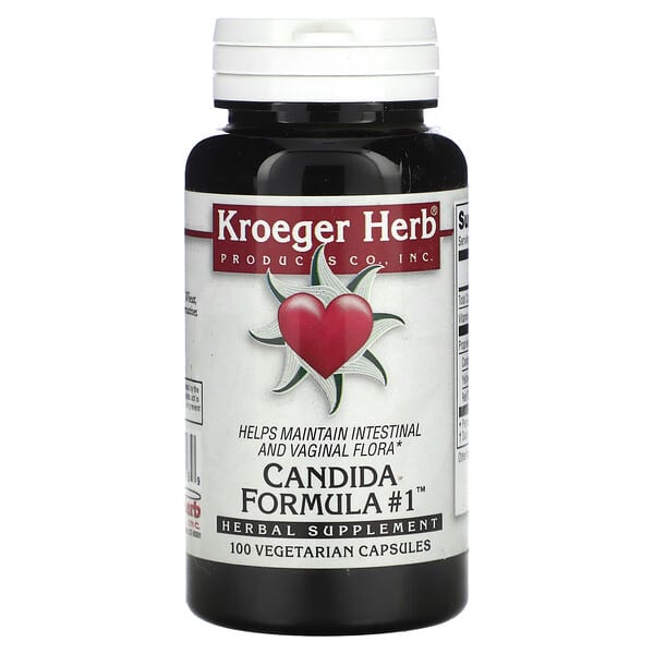 Kroeger Herb Co Candida Formula #1 100 viên chay 10 kroeger herb co candida formula 1 100 vegetarian capsules 13926 696916100189