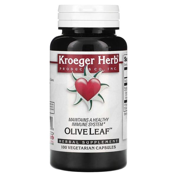 Kroeger Herb Co Olive Leaf 100 viên chay 10 kroeger herb co olive leaf 100 vegetarian capsules 12778 696916100240