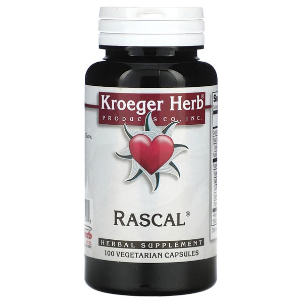Kroeger Herb Co Rascal 100 viên chay 10 kroeger herb co rascal 100 vegetarian capsules 5832 696916100301