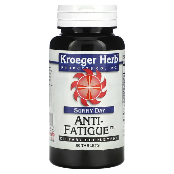Kroeger Herb Co Sunny Day Anti-Fatigue 80 viên 10 kroeger herb co sunny day anti fatigue 80 tablets 55935 696916220108
