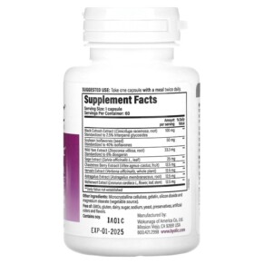 Thành phần vi chất của Kyolic Estro Logic 60 Capsules 023542355469