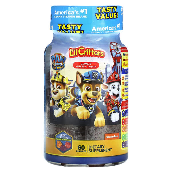 L'il Critters Paw Patrol The Movie Gummy Multivitamin Natural Fruit 60 viên nhai 10 l il critters paw patrol the movie gummy multivitamin natural fruit 60 gummies 128800 027917271927