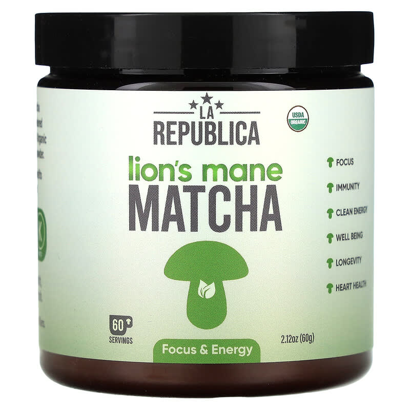 LA Republica, Lion's Mane Matcha, 2,12 oz (60 g) 850036787006