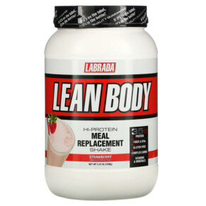 Thực phẩm bổ sung Labrada Nutrition Lean Body Hi Protein Meal Replacement Strawberry 2.47 lb (1120 g) 710779112759