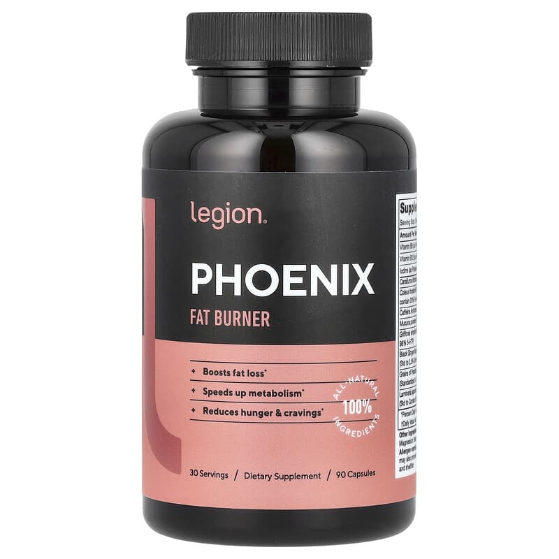 Legion Athletics, Phoenix, Fat Burner, 90 viên 653341674418