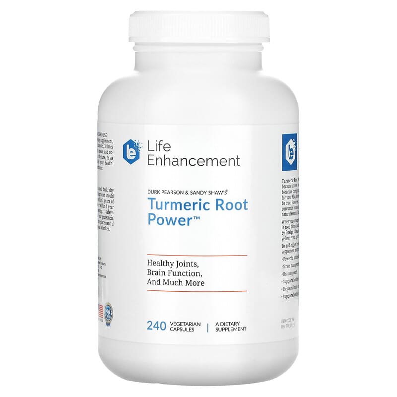 Viên uống nghệ Life Enhancement Turmeric Root Power 240 viên thực vật 10 life enhancement turmeric root power 240 vegetarian capsules 37921 603902103253