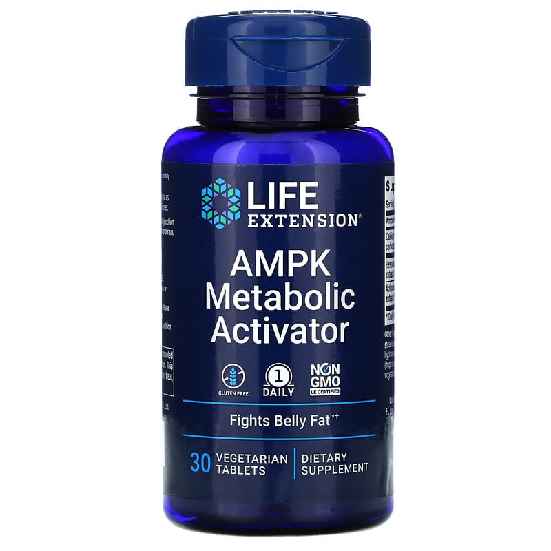 Viên uống kích hoạt chuyển hóa AMPK Life Extension 30 viên chay 10 life extension ampk metabolic activator 30 vegetarian tablets 78072 737870220732
