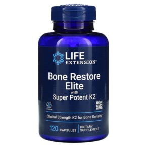 Thực phẩm bổ sung Life Extension Bone Restore Elite With Super Potent K2 120 Capsules 737870241614