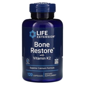 Thực phẩm bổ sung Life Extension Bone Restore with Vitamin K2 120 Capsules 737870172710