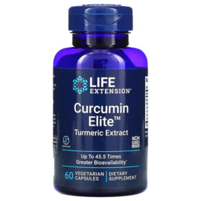Thực phẩm bổ sung Life Extension Curcumin Elite Turmeric Extract 60 Vegetarian Capsules 737870240761