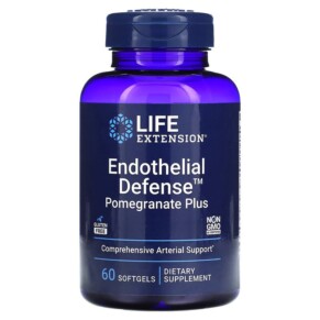 Thực phẩm bổ sung Life Extension Endothelial Defense Pomegranate Plus 60 Softgels 737870249764