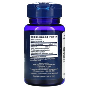 Viên uống giảm đau nhanh Life Extension Fast Acting Relief 60 viên mềm 3 Thành phần vi chất của Life Extension Fast Acting Relief 60 Softgels 737870243069