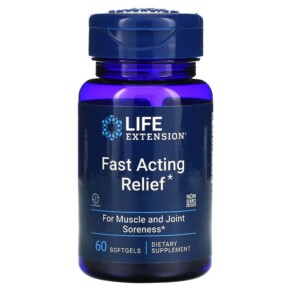 Thực phẩm bổ sung Life Extension Fast Acting Relief 60 Softgels 737870243069