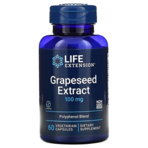 Thực phẩm bổ sung Life Extension Grapeseed Extract 100 mg 60 Vegetarian Capsules 737870221166