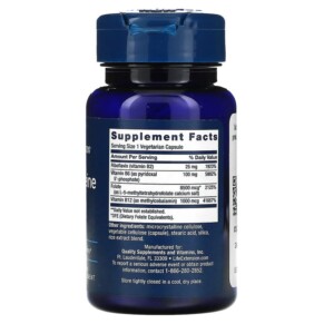 Thành phần vi chất của Life Extension Homocysteine Resist 60 Vegetarian Capsules 737870212164