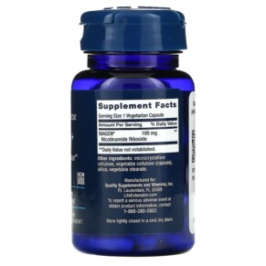 Viên uống tái tạo tế bào Life Extension NAD+ NIAGEN Nicotinamide Riboside 100 mg 30 viên thực vật 3 Thành phần vi chất của Life Extension NAD+ Cell Regenerator NIAGEN Nicotinamide Riboside 100 mg 30 Vegetarian Capsules 737870190431
