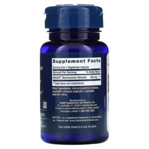 Viên uống tái tạo tế bào Life Extension NAD+ NIAGEN Nicotinamide Riboside 300 mg 30 viên thực vật 3 Thành phần vi chất của Life Extension NAD+ Cell Regenerator NIAGEN Nicotinamide Riboside 300 mg 30 Vegetarian Capsules 737870234432