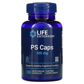 Thực phẩm bổ sung Life Extension PS Caps 100 mg 100 Vegetarian Capsules 737870167617