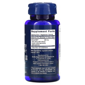 Viên uống Life Extension Tart Cherry với CherryPURE 60 viên thực vật 3 Thành phần vi chất của Life Extension Tart Cherry with CherryPURE 60 Vegetarian Capsules 737870202363