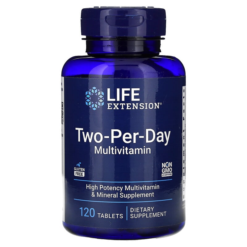 Life Extension, Two-Per-Day Multivitamin, V2, 120 viên 737870010111
