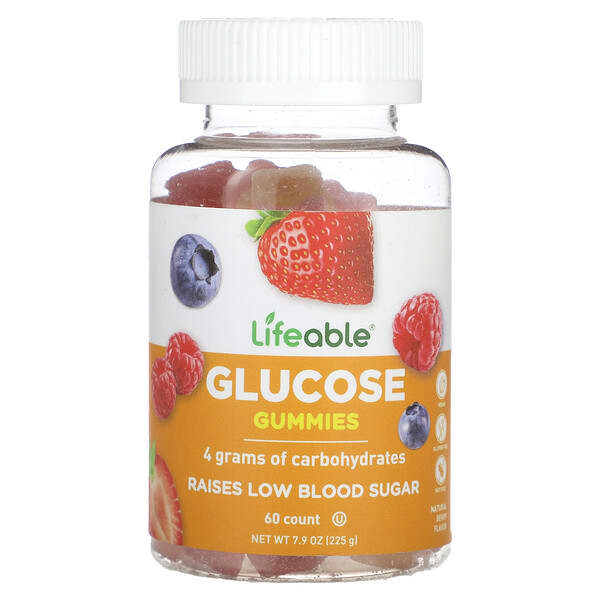 Lifeable Glucose Gummies Natural Berry 60 viên nhai 10 lifeable glucose gummies natural berry 60 gummies 124769 810102731036