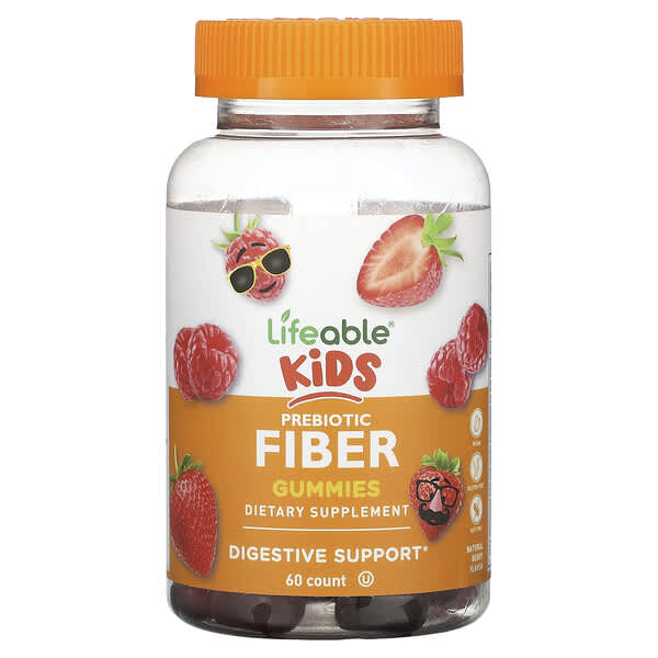 Lifeable Kids Prebiotic Fiber Gummies Natural Berry 60 viên nhai 10 lifeable kids prebiotic fiber gummies natural berry 60 gummies 124766 810102731029