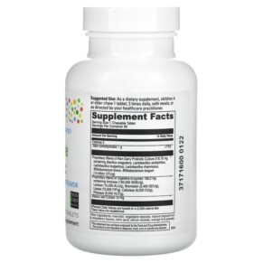 viên nhai Kidbiotic hương trái cây nhiệt đới tự nhiên Little DaVinci 90 viên 3 Thành phần vi chất của Little DaVinci Chewable Kidbiotic Natural Tropical Fruit 90 Tablets 026664014054